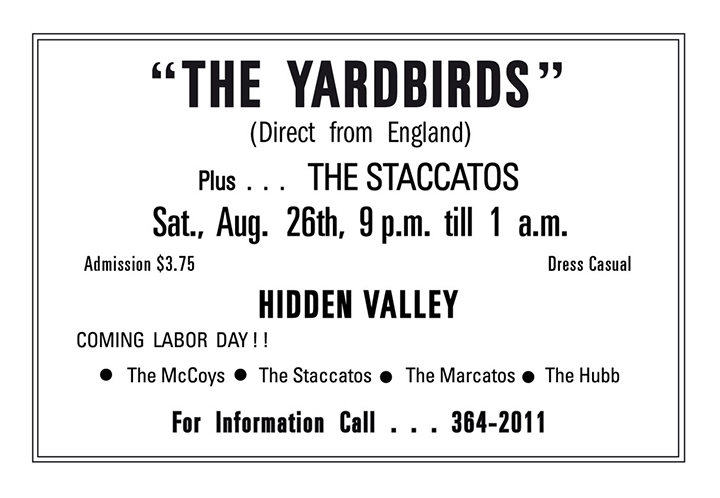 yardbirds poster