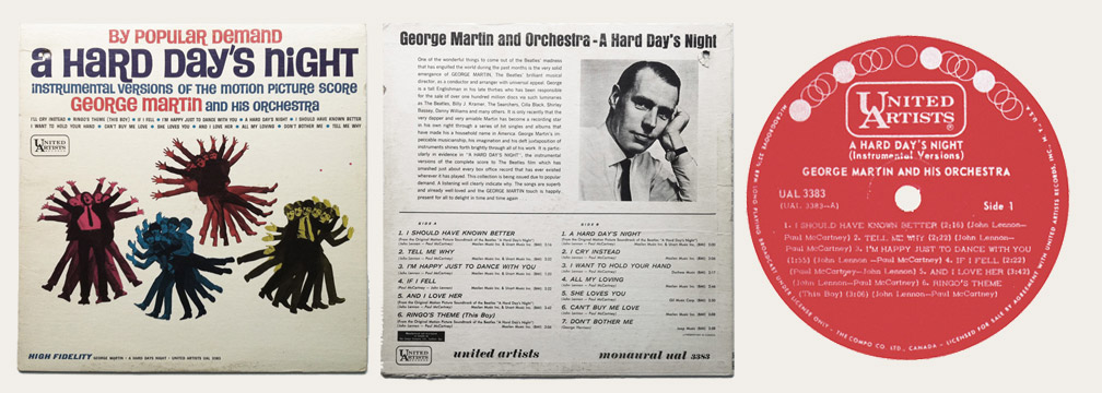 Generador Pekkadillo Derretido The Capitol 6000 website - The George Martin & His Orchestra Canadian  Discography (1964-1968)