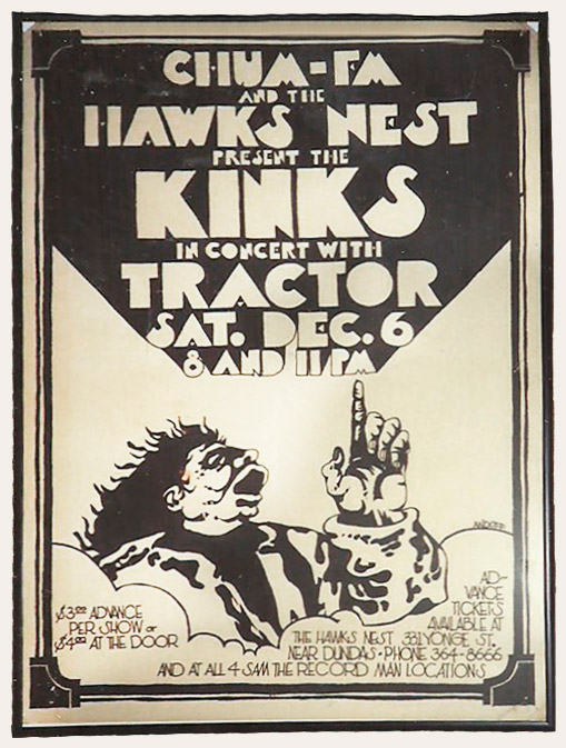 Toronto kinks poster