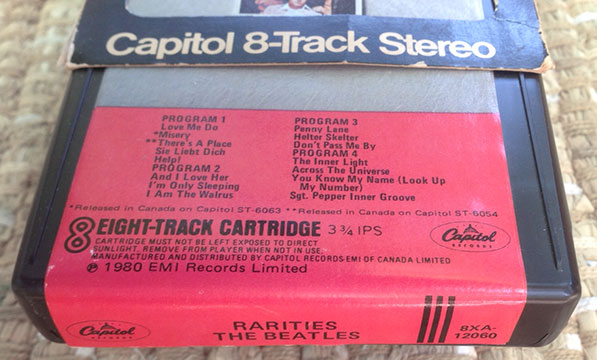 Rarities Canadian Cassette and USA 8 track