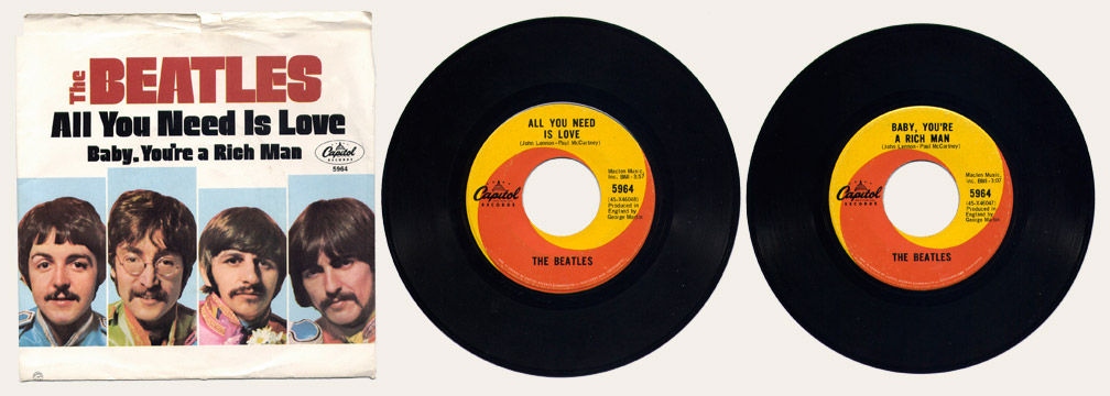 All You Need Is Love Canadian 45