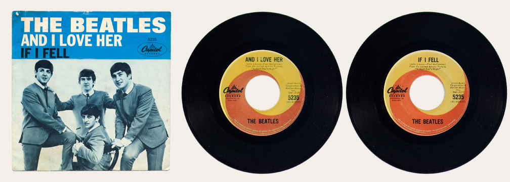 And I Love Her Canadian 45