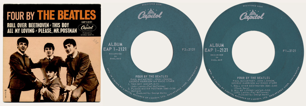 Four By The Beatles Canadian EP