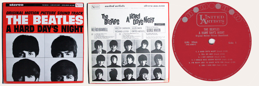 Hard Day's Night Canadian LP