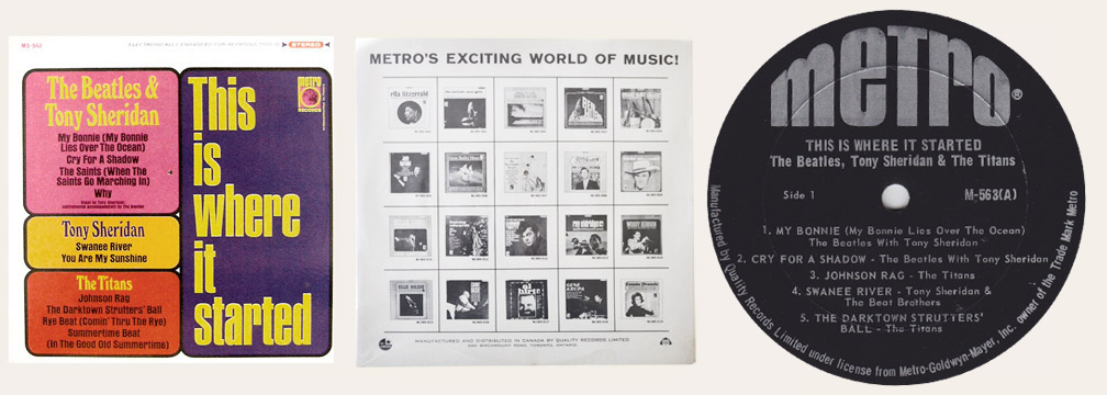 Beatles Metro Canadian LP