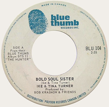 Ike & Tina Turner Blue Thumb 45